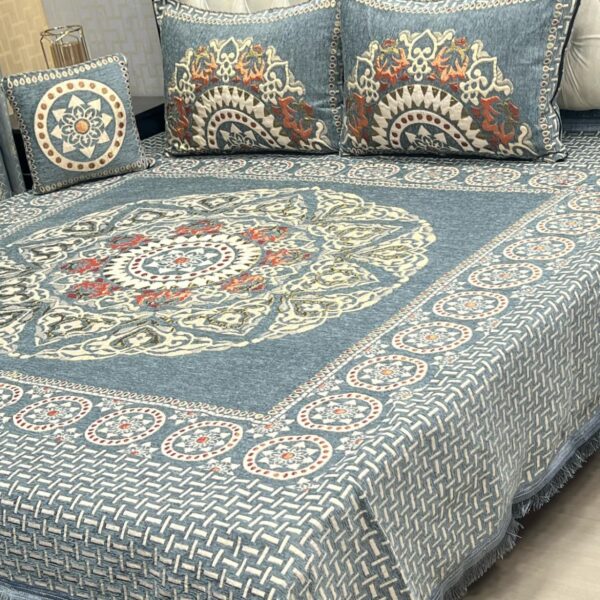 Velvet-Jacquard-King-Size-4pc-Bedsheet-Set – Winter 2025 Code: S.S-Vel04-41