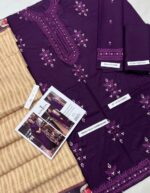 Asim Jofa Dhank 3 Piece Embroidered Suit – Winter 2025 Print Collection | sarastore.pk