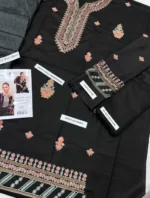 Garnit Premium Dhanak 3 Piece Embroidered Suit with Digital Wool Shawl – Winter 2025 Collection by sarastore.pk