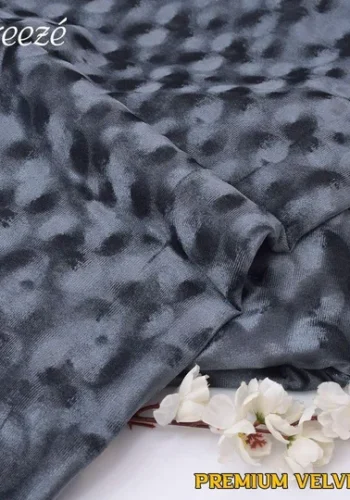 Korean Velvet 2PCS Unstitched Suit in Shuttle Grey – Winter 2025 Casual Collection by sarastore.pk