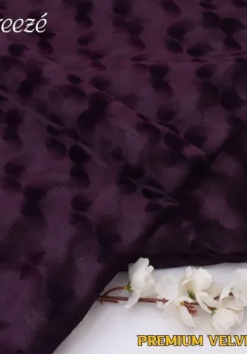 Korean Velvet 2PCS Unstitched Suit – Woody Brown – Winter 2025 Casual Collection by sarastore.pk