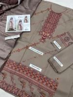 Afsana Premium Dhanak 3 Piece Embroidered Suit with Digital Wool Shawl – Winter 2025 Collection by sarastore.pk