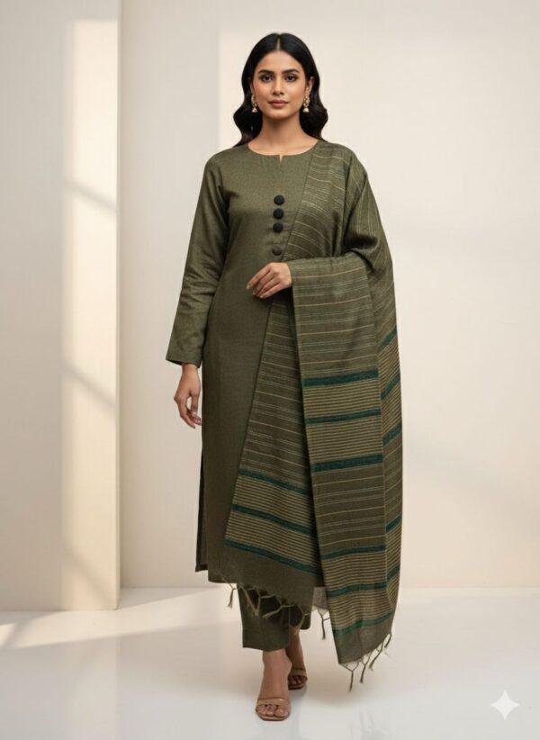 Multani Khaddi Susi Winter 3PCS Unstitched Suit Khaddi Susi Fabric Pakistan