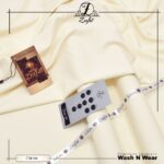 Zrafat Cream Wash n Wear Men’s Unstitched Suit 2026 Premium Quality Fabric Pakistan