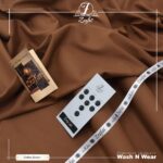 Zrafat Coffee Brown Wash n Wear Men’s Unstitched Suit 2026 Premium Quality Fabric Pakistan