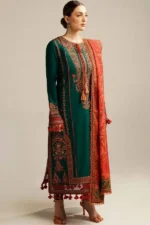 Hussain Rehar Airjet Lawn 3 Piece Unstitched Embroidered Suit Summer Collection 2026 sarastore.pk