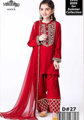 MARIA.B girls kids lawn summer suit 2026 price in Pakistan sarastore.pk
