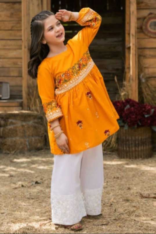 MARIA.B girls kids lawn summer suit 3 piece 2026 price in Pakistan sarastore.pk