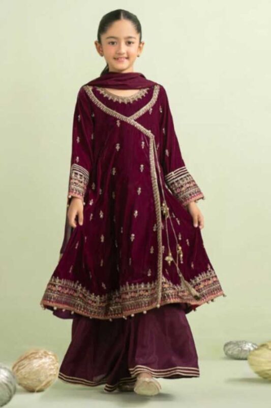 MARIA.B girls kids lawn summer outfit 3 piece 2026 price in Pakistan sarastore.pk