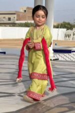 MARIA.B Kids Lawn 3 Piece Unstitched Embroidered Suit Eid Collection 2026 price in Pakistan sarastore.pk
