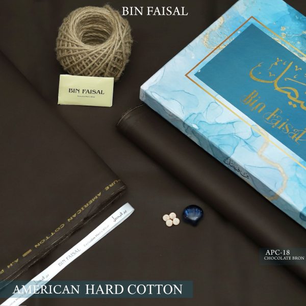 Bin Faisal Summer Collection 2026 Elite Gold American Polo Cotton suit cutting with branded box sarastore.pk