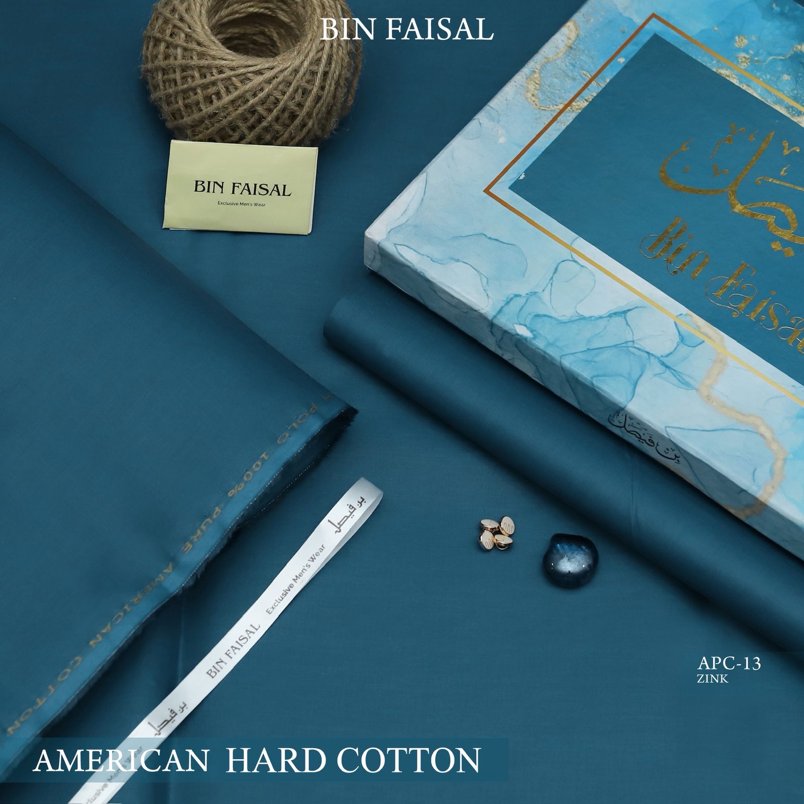 Bin-Faisal-Summer-Collection-2026–Elite-Gold-American-Cotton (3) Bin Faisal Summer Collection 2026 Elite Gold American Polo Cotton suit cutting with branded box sarastore.pk