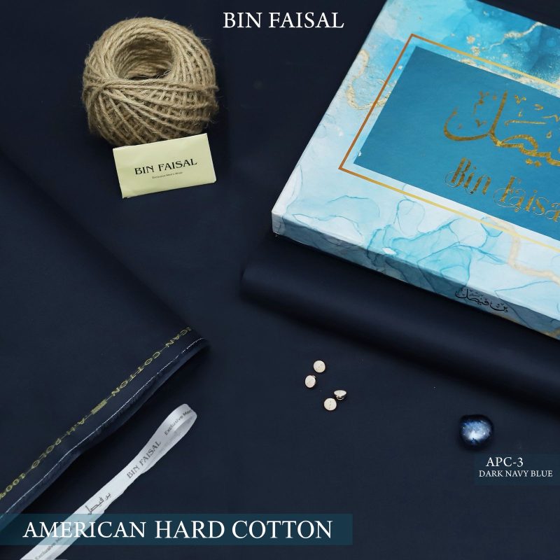 Bin Faisal Summer Collection 2026 Elite Gold American Polo Cotton suit cutting with branded box sarastore.pk