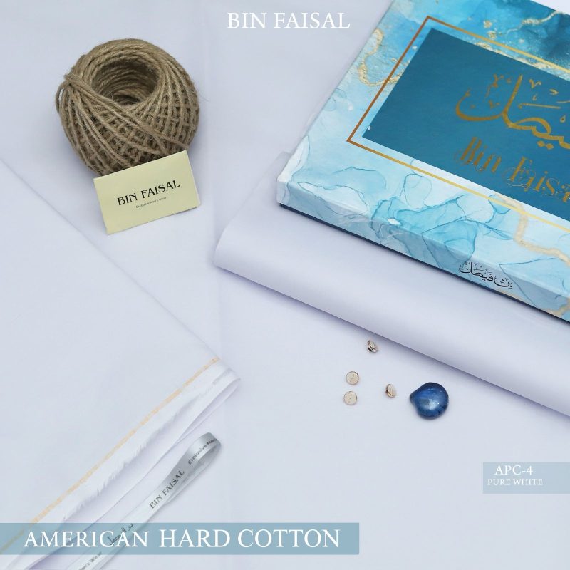 Bin Faisal Summer Collection 2026 Elite Gold American Polo Cotton suit cutting with branded box sarastore.pk