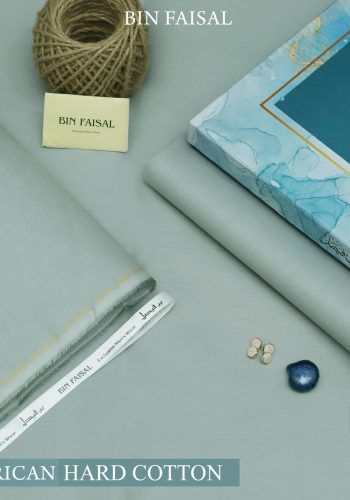 Bin Faisal Summer Collection 2026 Elite Gold American Polo Cotton suit cutting with branded box sarastore.pk