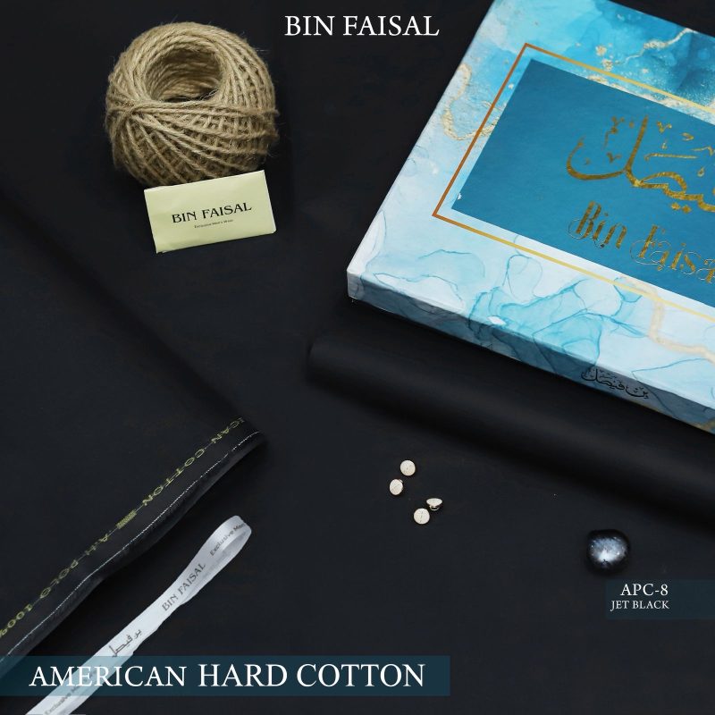 Bin Faisal Summer Collection 2026 Elite Gold American Polo Cotton suit cutting with branded box sarastore.pk