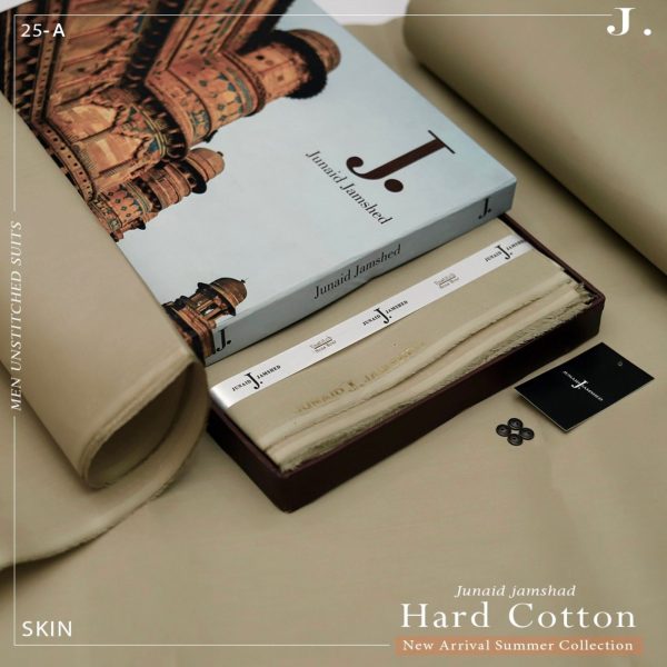 Junaid Jamshed Men’s Luxury Summer Collection 2026 Premium Egyptian Yarn Cotton suit cutting box packing sarastore.pk