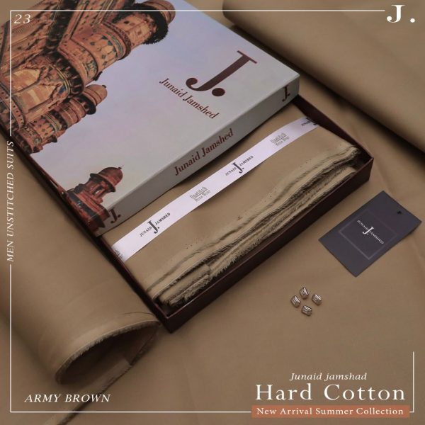 Junaid Jamshed Men’s Luxury Summer Collection 2026 Premium Egyptian Yarn Cotton suit cutting box packing sarastore.pk