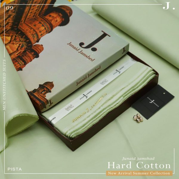 Junaid Jamshed Men’s Luxury Summer Collection 2026 Premium Egyptian Yarn Cotton suit cutting box packing sarastore.pk