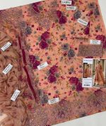 Baroque Eid lawn 3pc unstitched suit 2026 digital printed lawn 90/88 with chiffon dupatta price in Pakistan sarastore.pk