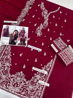 AZURE Summer 2026 Collection 03PCS Unstitched Lawn Suit with bamber embroidery dupatta sarastore.pk