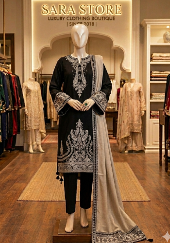 JAZMIN Summer 2026 Collection Code 7728 Airjet Lawn 90/70 03PCS unstitched suit with digital print voil dobby dupatta sarastore.pk