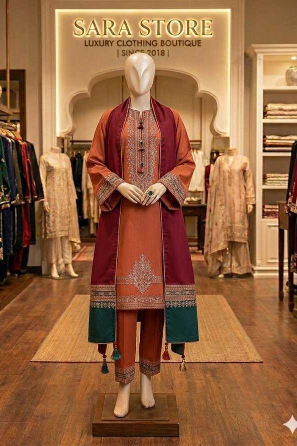 Jazmin Summer 2026 Collection Code 4629 03PCS unstitched lawn suit with digital print voil dobby dupatta sarastore.pk