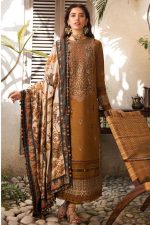 Asim Jofa Lawn Suit Code SS-AJ-DVD-9035 embroidered suit with digital print voil dobby dupatta sarastore.pk