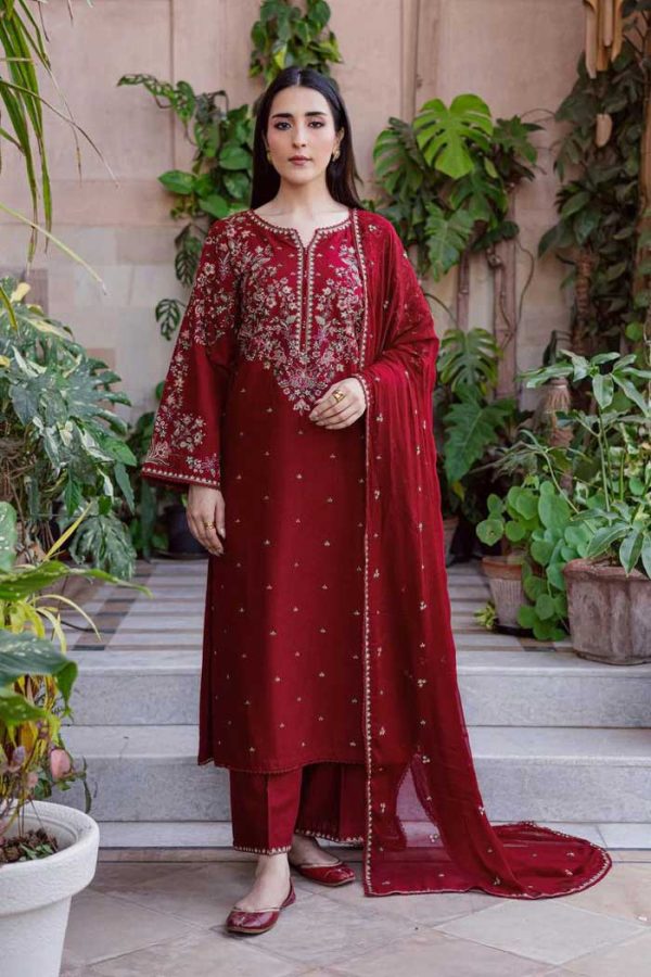 Batik Pure Airjet Lawn 90/70 Code SS-BT-CND-9033 embroidered suit with cotton net dupatta sarastore.pk