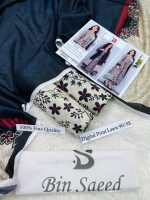 Bin Saeed Airjet Lawn 90/88 Digital Print 3PCS Suit Summer 2026 with printed shirt dupatta trouser sarastore.pk