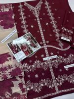 Farasha Airjet Lawn 9070 Code SS-FR-LPD-9028 embroidered lawn suit with digital print voil dobby dupatta sarastore.pk