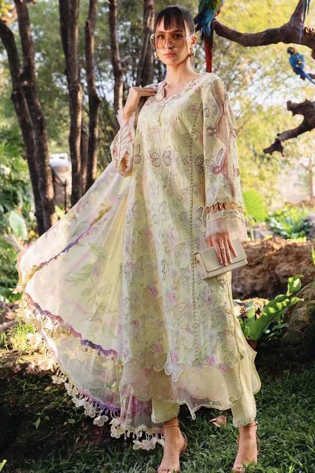 MariaB-Lawn-&-Chiffon-3PCS-Unstitched-Suit-Chikankari-Laser-Work-Summer-2026-05 Maria B Lawn & Chiffon Chikankari Laser Work 3PCS Unstitched Suit Summer 2026 with chiffon dupatta sarastore.pk