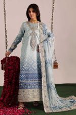 Nureh Airjet Lawn 90/70 Code SS-NR-LCD-9029 digital print suit with chiffon dupatta patches sarastore.pk