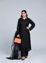 Shanzay Black Airjet Lawn 90/70 Code SS-SZ-CND-9031 embroidered suit with cotton net dupatta sarastore.pk