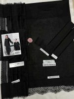 Shanzay Black Airjet Lawn 90/70 Code SS-SZ-CND-9031 embroidered suit with cotton net dupatta sarastore.pk