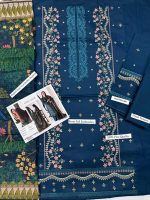 Sobia Nazeer Airjet Lawn 9070 Code 4344 embroidered lawn suit with digital print voil dobby dupatta sarastore.pk