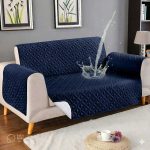 Blue Waterproof Ultrasonic Sofa Cover 4 Layer Quilted Anti Slip Sofa Cover Price in Pakistan