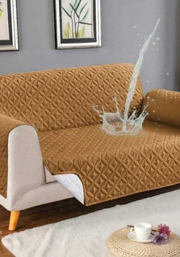 Copper Waterproof Sofa Cover 4 Layer Quilted Anti Slip Sofa Cover Price in Pakistan