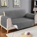 Ultrasonic Microfiber Sofa Cover Gray 3 layer stretchable sofa cover Pakistan sarastore.pk
