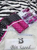 Bin Saeed Airjet Lawn 90/88 Digital Print 3PCS Suit Summer 2026 with printed shirt dupatta trouser sarastore.pk