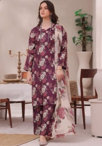 Bin Saeed Airjet Lawn 90/88 Digital Print 3PCS Suit Summer 2026 with printed shirt dupatta trouser sarastore.pk
