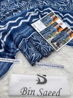 Bin Saeed Airjet Lawn 90/88 Digital Print 3PCS Suit Summer 2026 with printed shirt dupatta trouser sarastore.pk