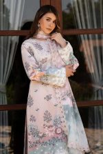 Afrozeh Luxury Digital Print Airjet Lawn 90/88 Code SS-AFR-DPCCD-9038-2 with crinkle chiffon dupatta sarastore.pk