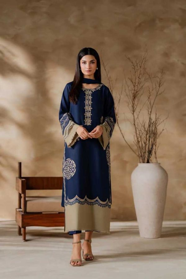 Vintage Airjet Lawn 9070 Code SS-VIN-BCD-9039 embroidered suit with Bamber dupatta sarastore.pk