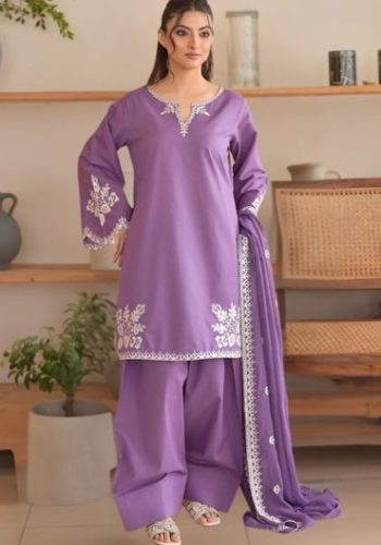 Batik Airjet Lawn Embroidered Suit SS-BT-BCD-9058 with Bamber Embroidered Dupatta Premium Lawn Collection 2026 Price in Pakistan