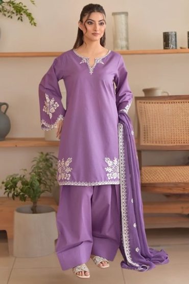 Batik Airjet Lawn Embroidered Suit SS-BT-BCD-9058 with Bamber Embroidered Dupatta Premium Lawn Collection 2026 Price in Pakistan