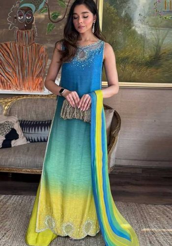 Farida Hassan Airjet Lawn Suit SS-FH-PCD-9057 Digital Printed Lawn with Ready to Wear Chiffon Dupatta Price in Pakistan