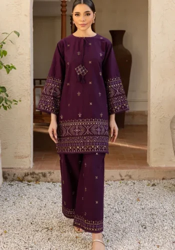 Batik Purple Lawn Suit SS-BT-2PC-9050 Embroidered Lawn Collection 2026 Price in Pakistan