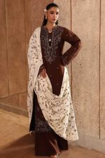 Premium Airjet Dhanak embroidered winter suit RAJBARI 1223 with Dhanak shawl