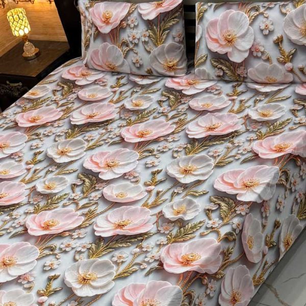 blush-pink-floral-9d-digital-printed-bedsheets-micro-cotton-sarastore-pk
